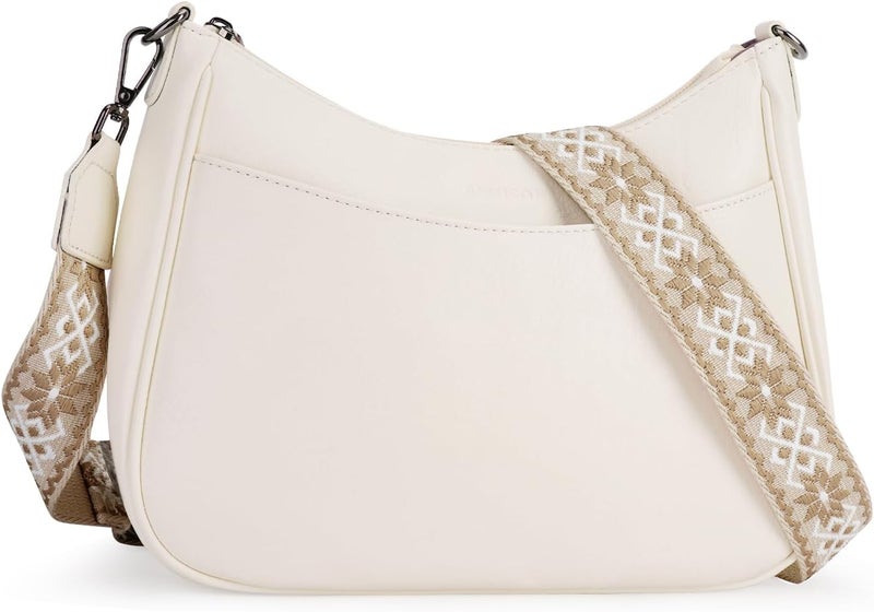 APHISON Trendy Leather Crossbody Purse with Adjustable Strap, Women's Shoulder Handbag - Image 1